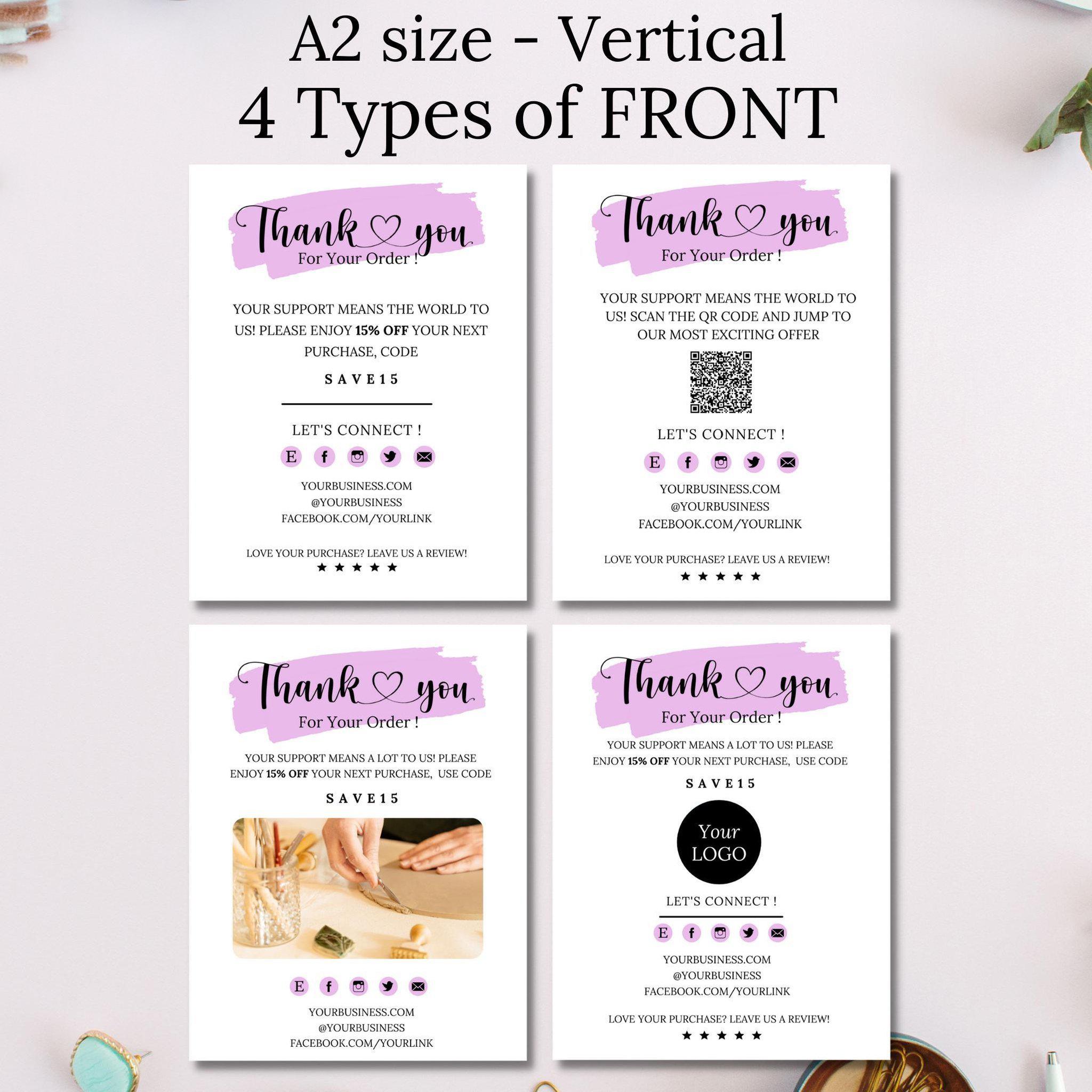 Thank you for your purchase cards